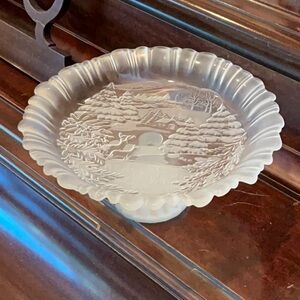 Mikasa Winter Dreams Footed Bon Bon Dish 9 inches